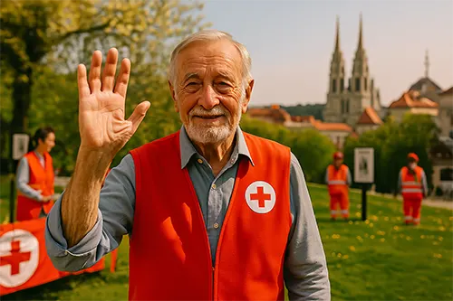 Volontiranje u Crvenom križu - od 1991. do 1995.